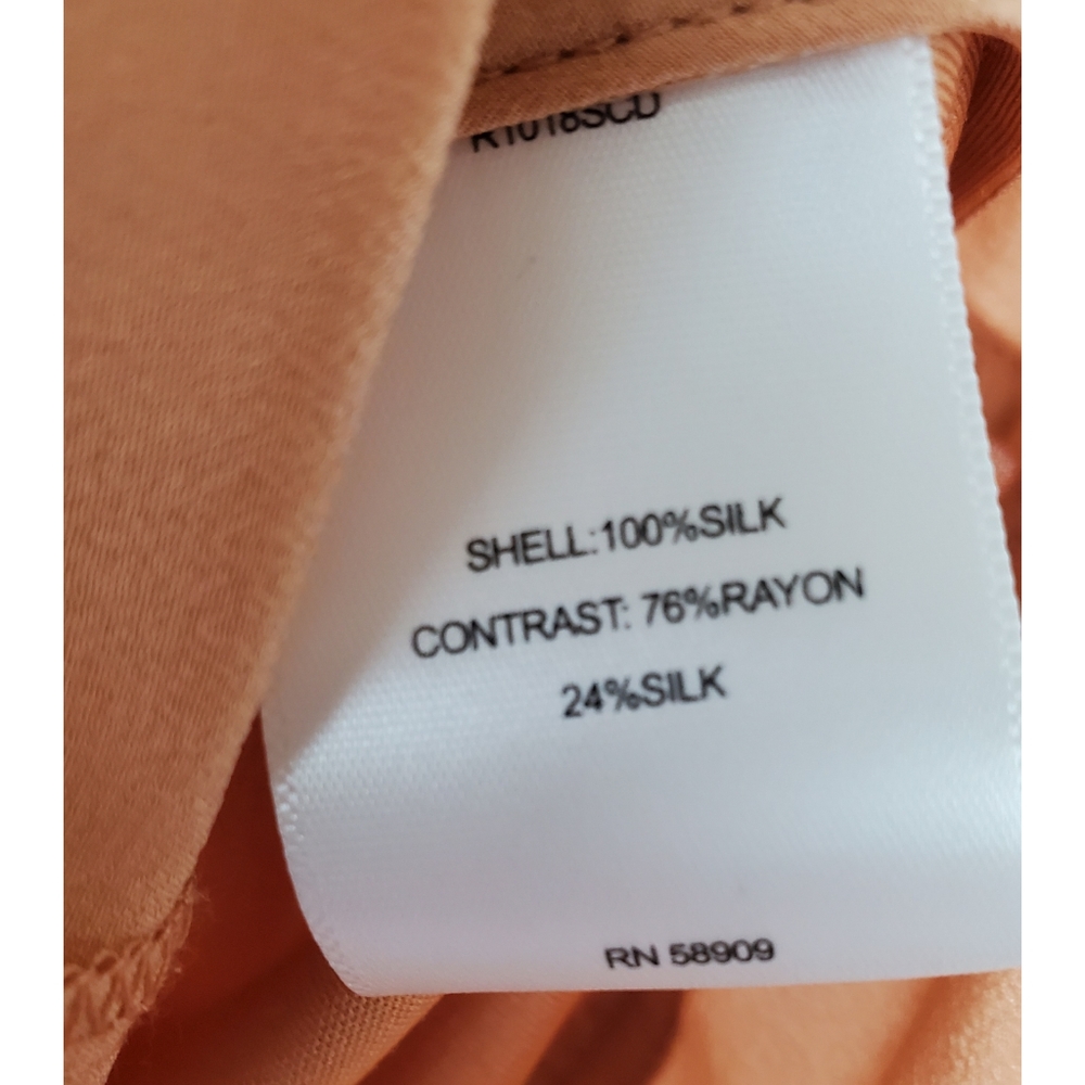 NWT a loves a clay silk fabric mix woven blouse - Picture 10 of 12